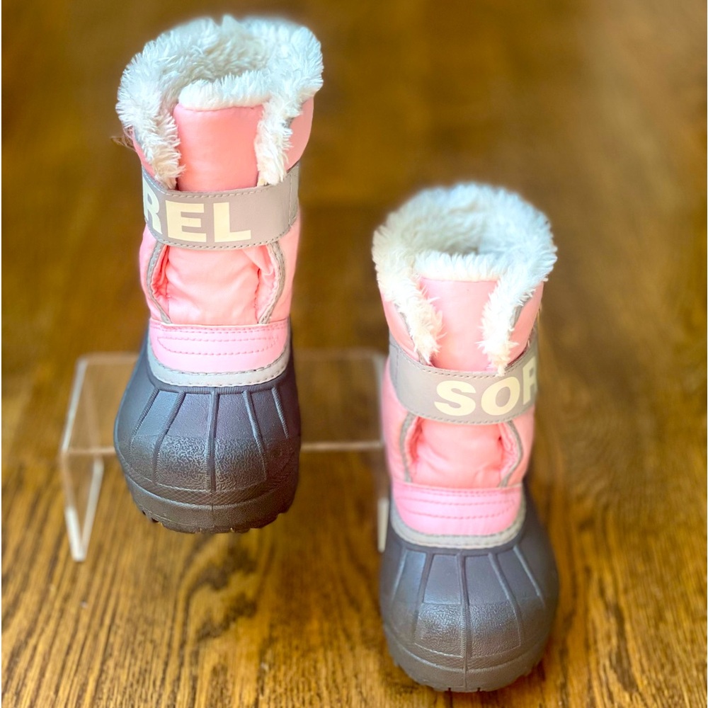 Little Girl SOREL Velcro Winter Snow Boots - Sz 10